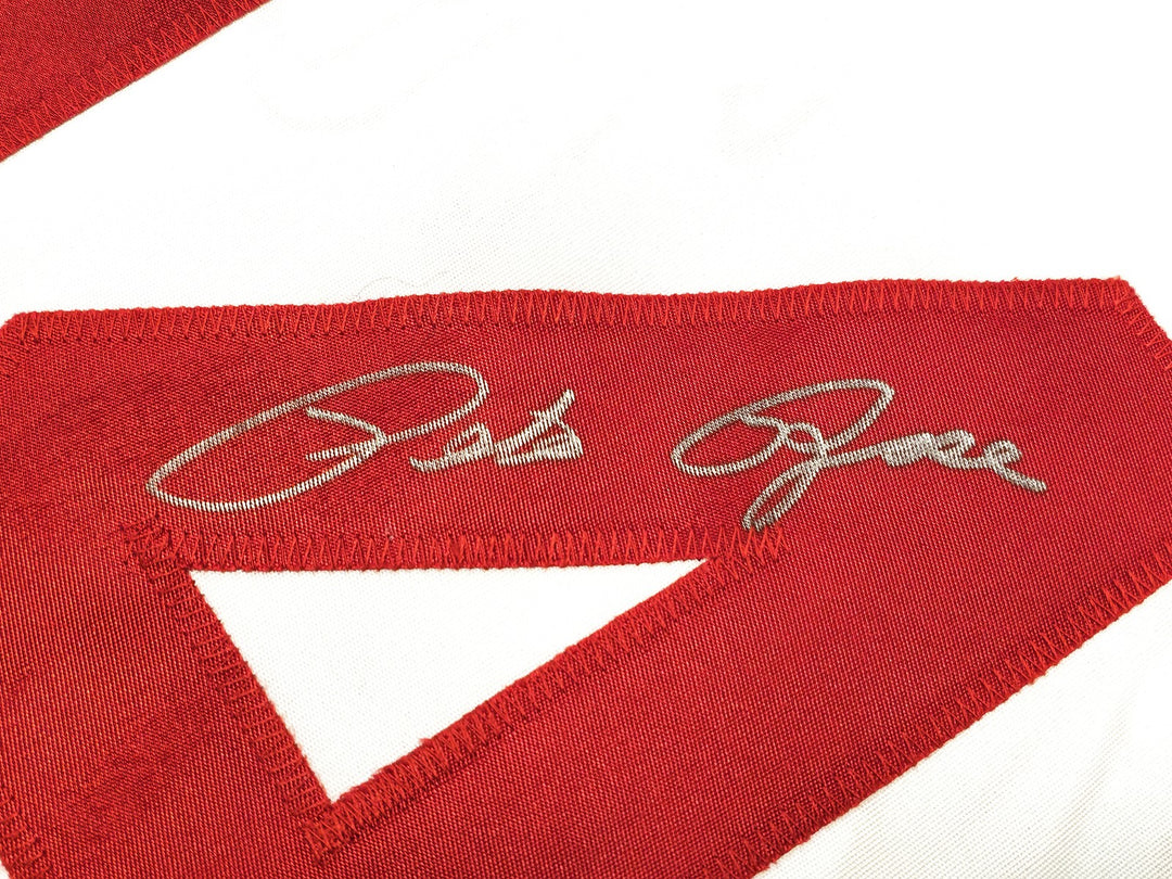 Cincinnati Reds Pete Rose Signed White & Red Baseball Jersey PR Holo