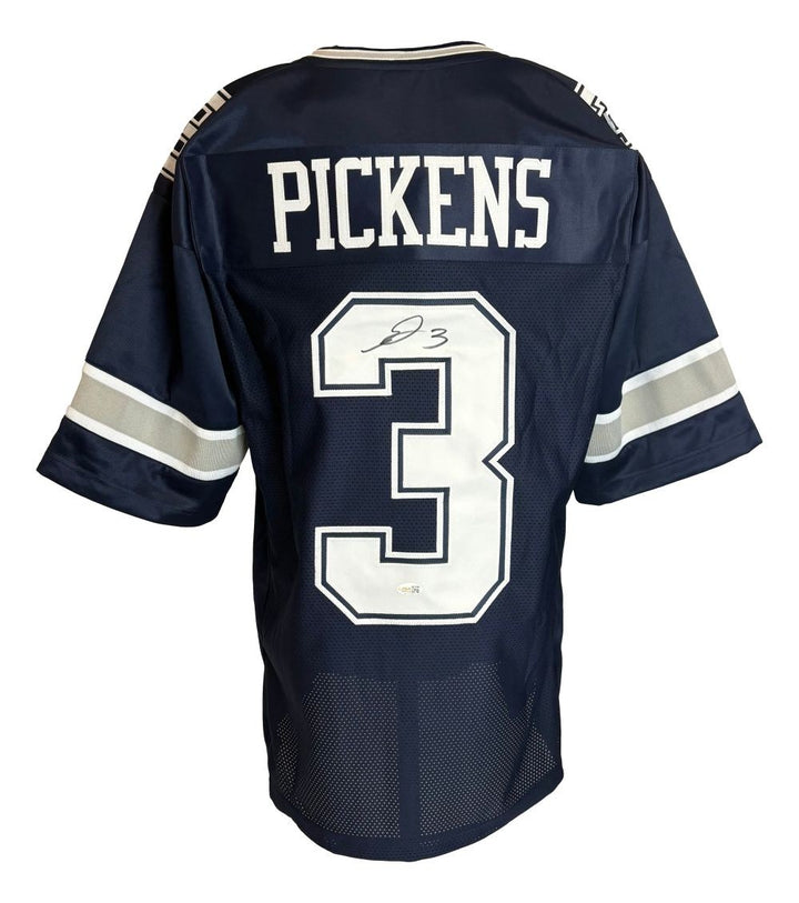 George Pickens Dallas Signed Navy Football Jersey JSA QR