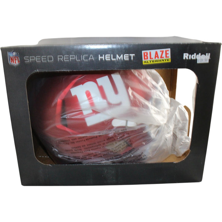 New York Giants Full Size Replica Blaze Helmet Riddell New In Box 16460