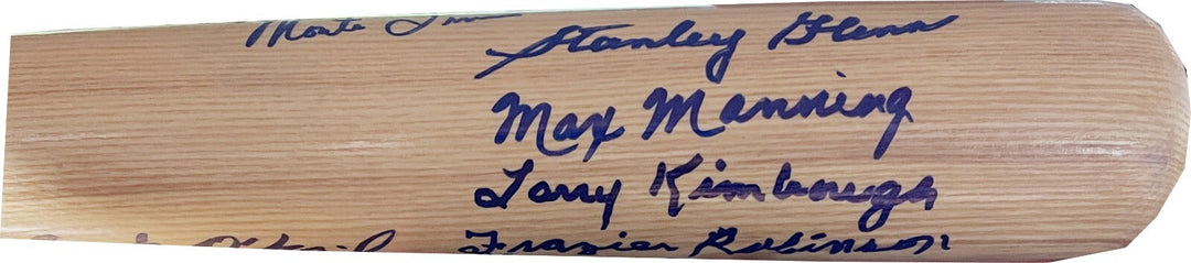 Negro League Tribute Signed Young Co Bat-14 sigs 20/50-Beckett Rev- Irvin/O'Neil