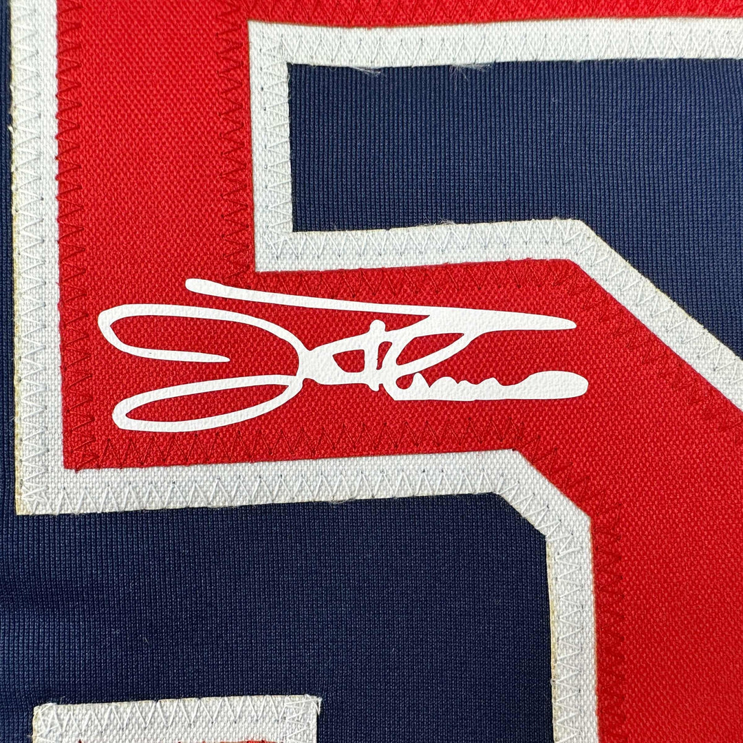 Facsimile Autographed Jim Thome Cleveland Blue Reprint Jersey Size Men's XL