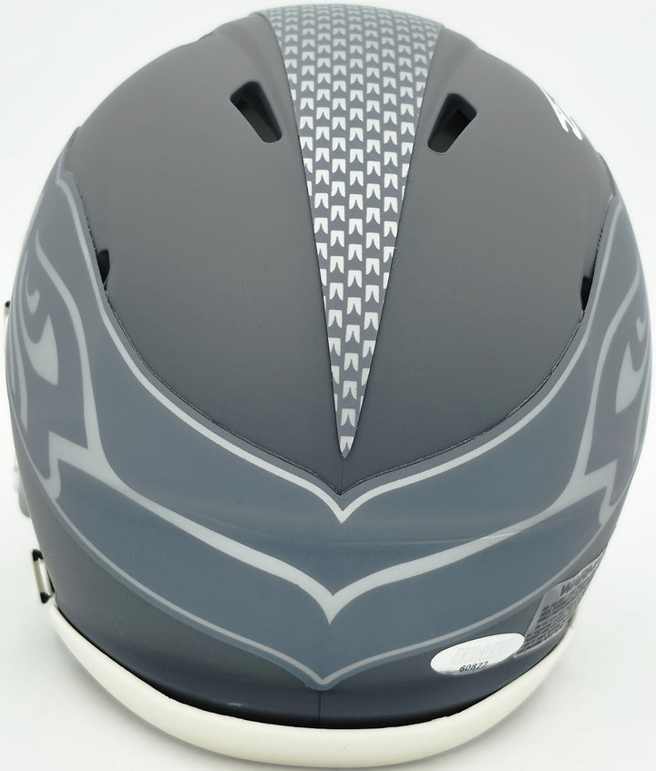 Tory Horton Signed Seattle Seahawks Slate Gray Speed Mini Helmet MCS Holo