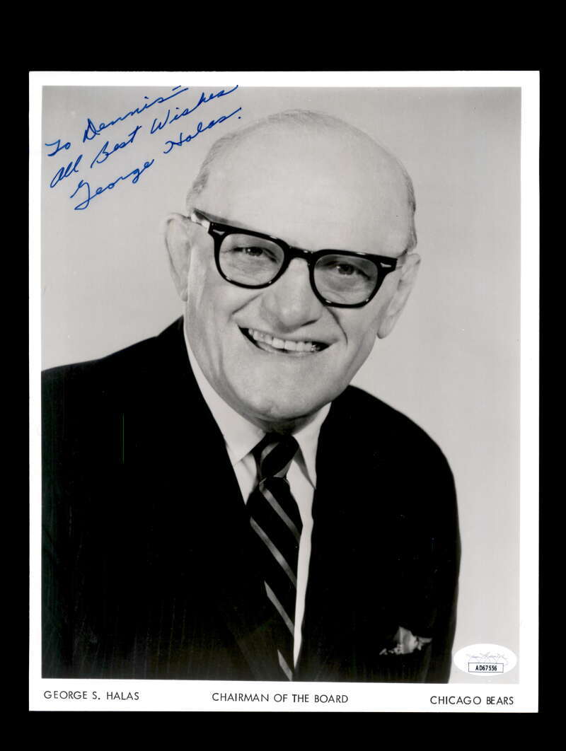 George Halas JSA Signed Coa 8x10 Autograph Photo