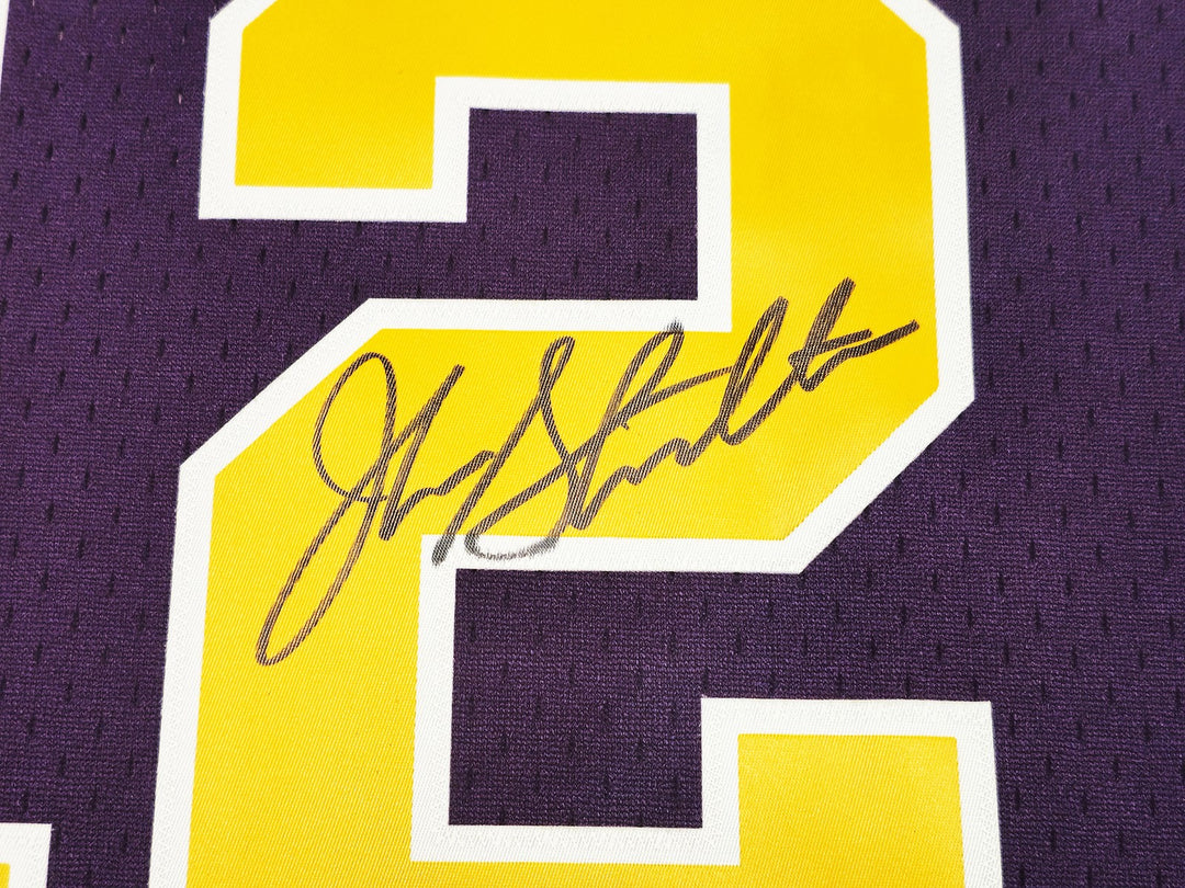 Jazz John Stockton Auto Purple Authentic Mitchell Ness 91 HWC Swingman Jersey L