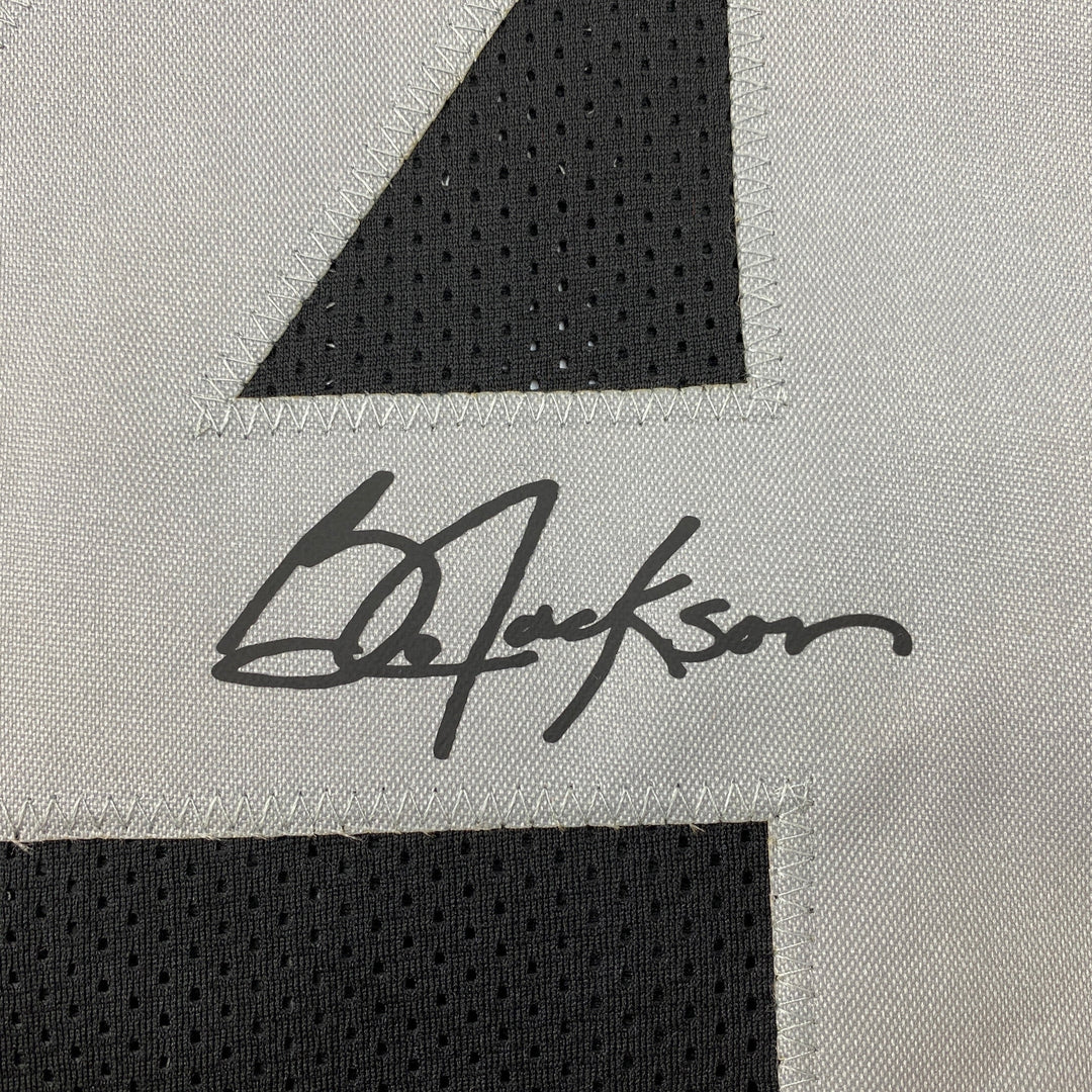Facsimile Autographed Bo Jackson Oakland Las Vegas Black Reprint Jersey Men's XL