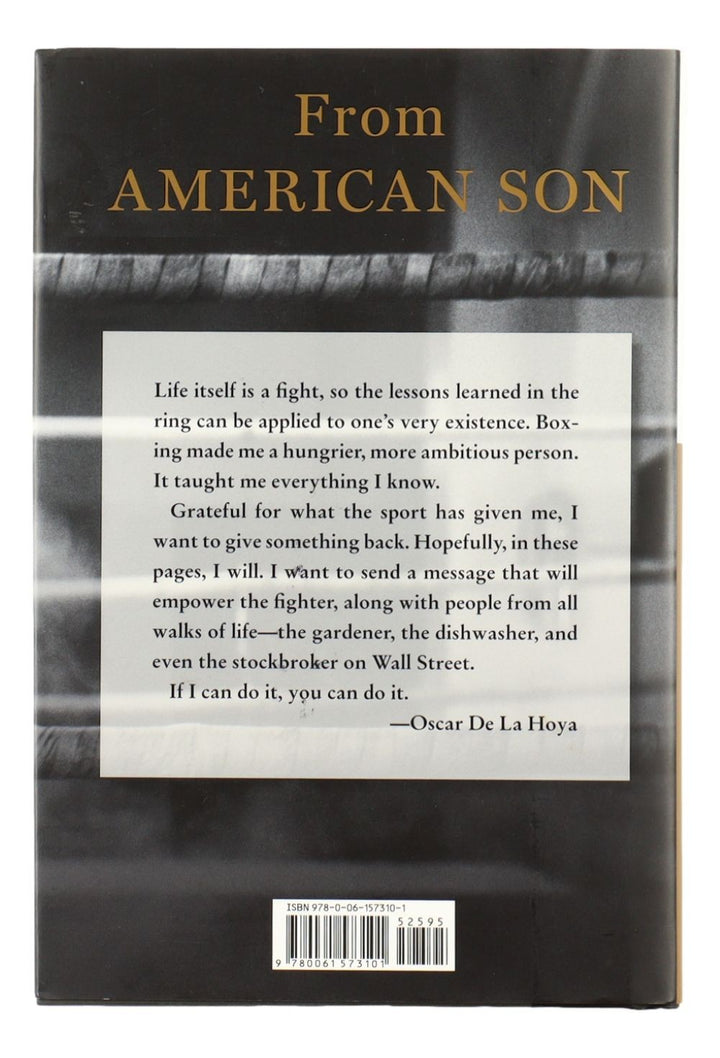 Oscar De La Hoya Signed American Son Hardcover Book PSA/DNA