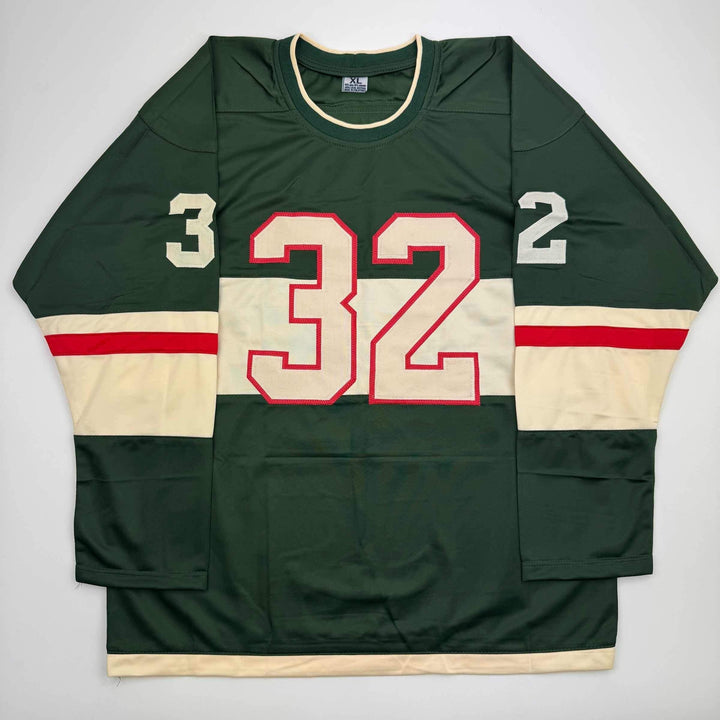 Autographed/Signed Filip Gustavsson Minnesota Green Hockey Jersey JSA COA