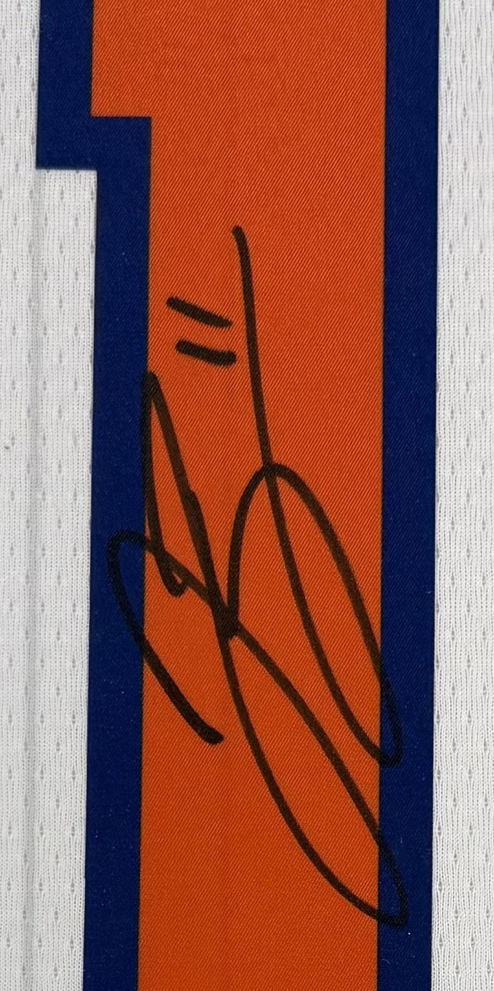 Jalen Brunson Signed Framed City Edition Nike Jersey NY Knicks Auto Fanatics COA
