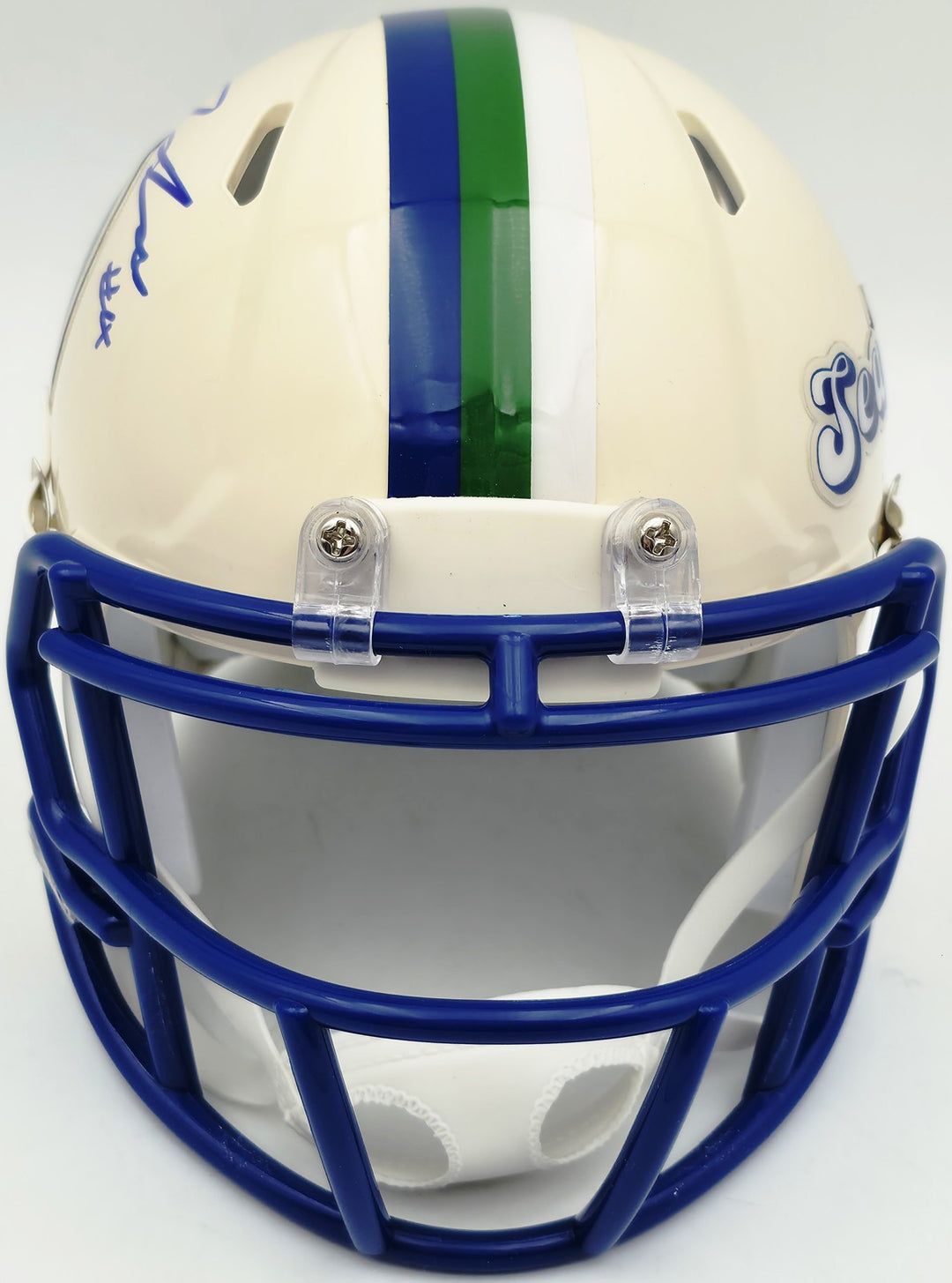 Michael Dickson Signed Seahawks Cream Retro Speed Mini Helmet MCS COA