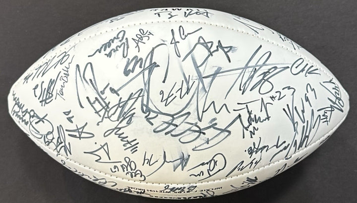 2008 Pro Bowl Team Signed NFL Football Adrian Peterson Tony Romo 40 + Auto Coa