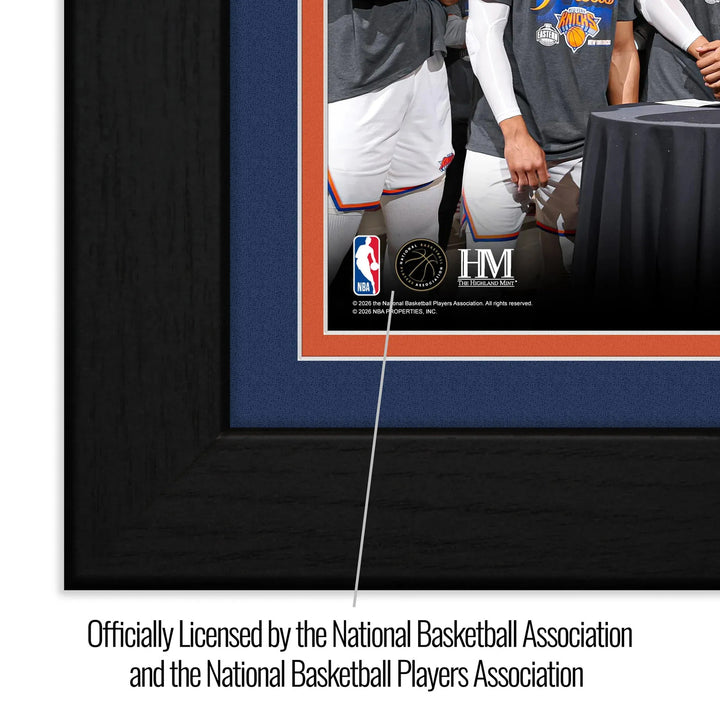 New York Knicks 2026 NBA Eastern Conference Champ Bronze Coin Celebration Photo