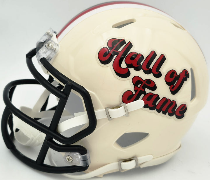 Brian Urlacher Signed Bears Cream HOF Logo Mini Helmet HOF 18 Beckett