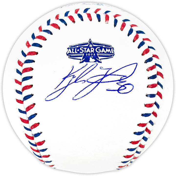 Kyle Tucker Signed 2022 ASG Logo MLB Game Baseball Cubs Astros Beckett Wit