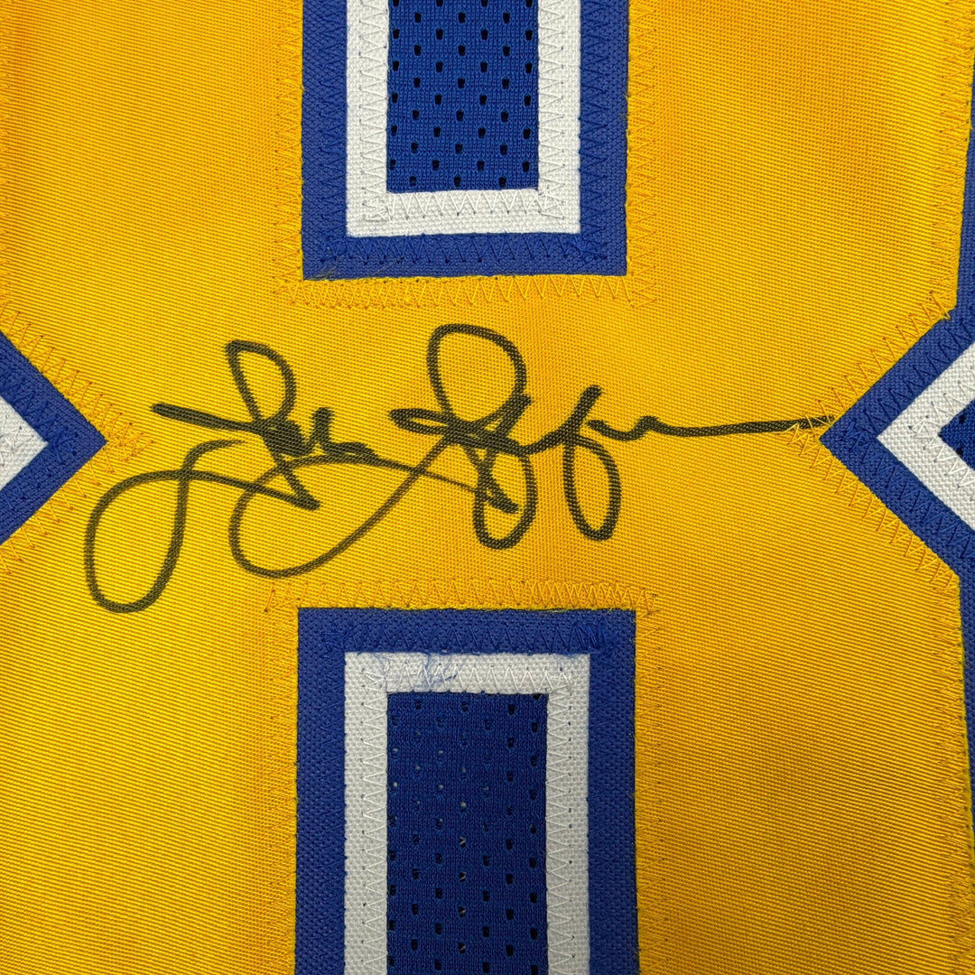 Autographed/Signed John Jefferson Los Angeles San Diego Blue Jersey Beckett COA