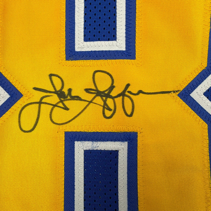 Autographed/Signed John Jefferson Los Angeles San Diego Blue Jersey Beckett COA