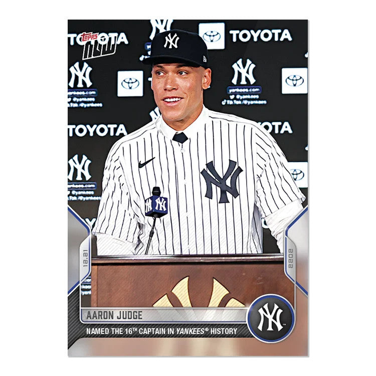 AARON JUDGE 16th YANKEES CAPTAIN TOPPS NOW CARD #OS54 "JON HEYMAN - ARSON JUDGE"