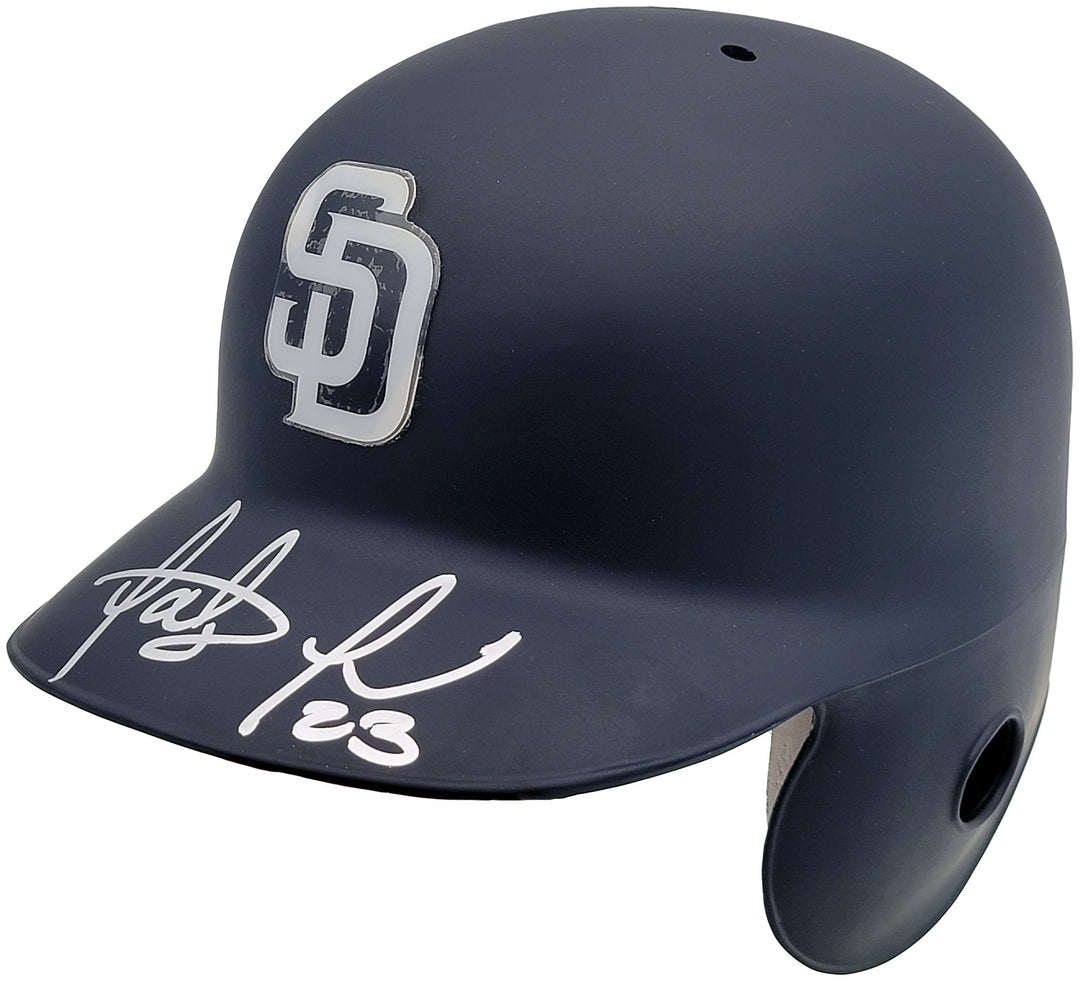 Fernando Tatis Jr Auto Padres Flat Matte Blue On Field AUTH Batting Helmet JSA