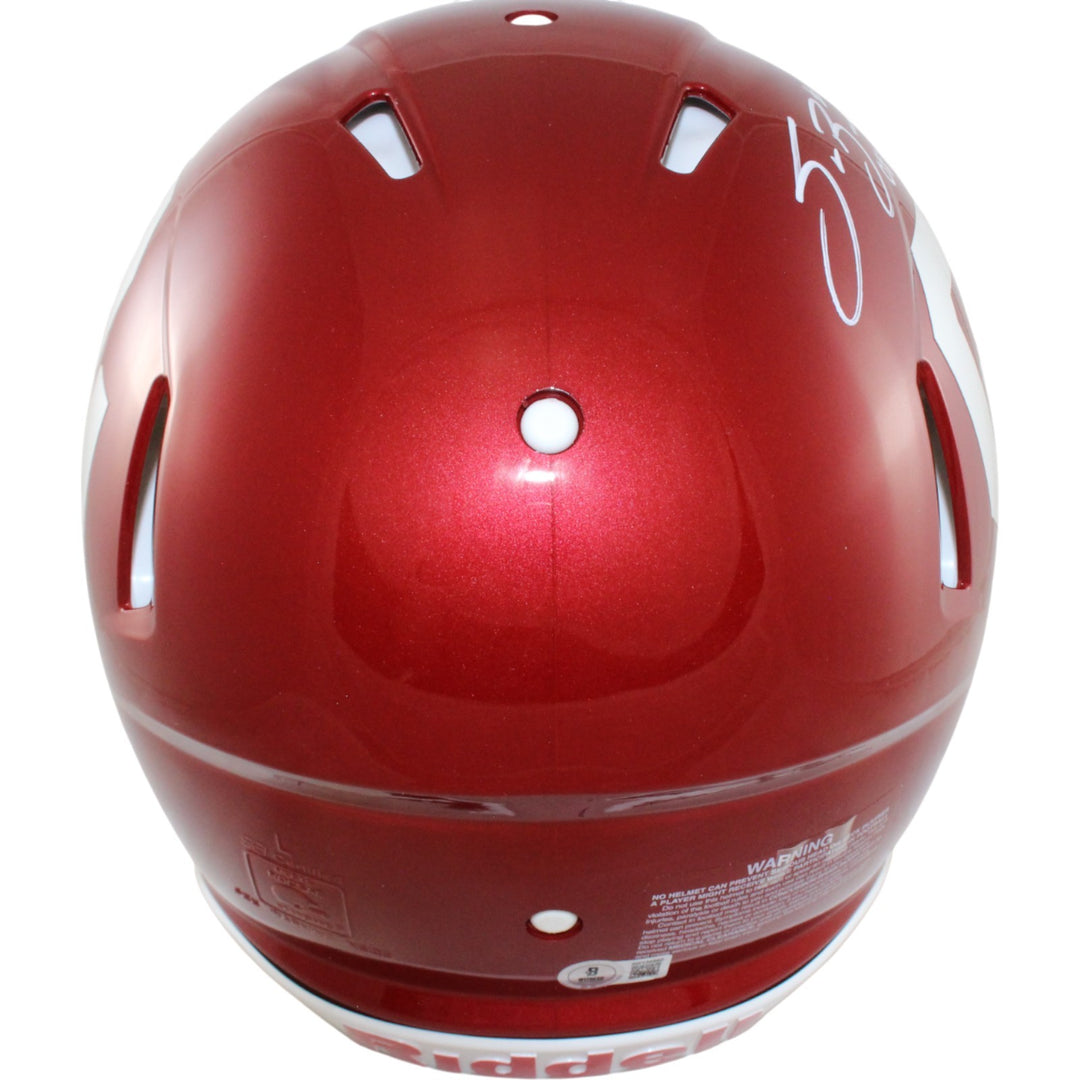 Sam Bradford Autographed Oklahoma Sooners Authentic Helmet Heisman Beckett 54272