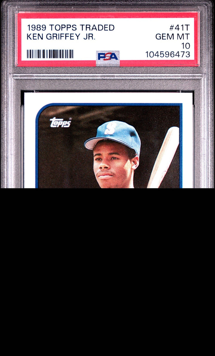 Graded 1989 Topps Traded Ken Griffey Jr. #41T Rookie RC Baseball Card PSA 10