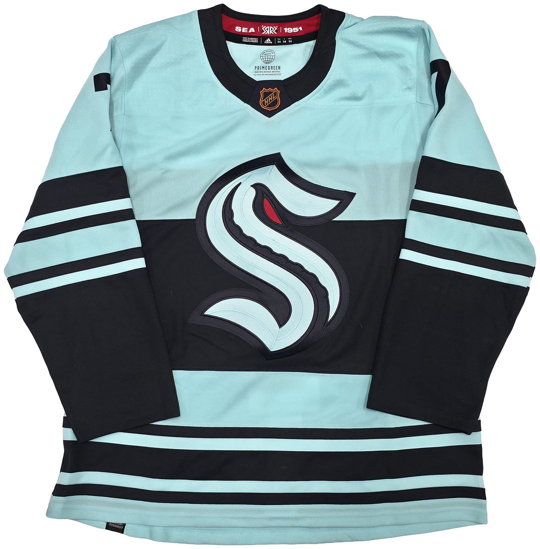 Seattle Kraken Jordan Eberle Auto Blue Adidas Authentic Reverse Retro Jersey 54