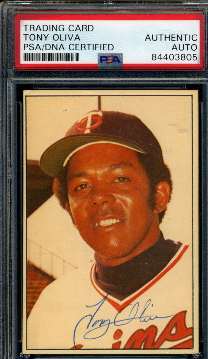 Tony Oliva PSA DNA Coa Signed 1978 BRF Frisz Minnesota Twins Autograph