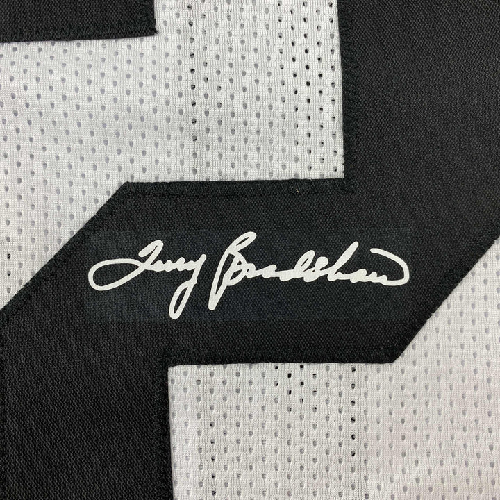 Facsimile Autographed Terry Bradshaw Pittsburgh White Reprint Jersey Men's XL