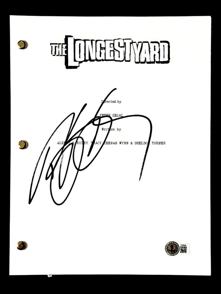 Bill Goldberg signed The Longest Yard movie script autograph (B) ~ Beckett BAS
