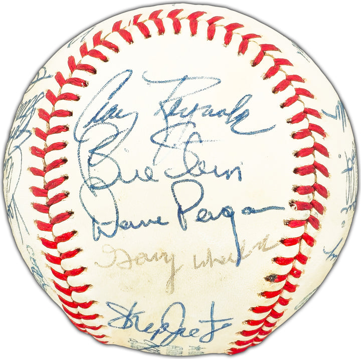 1977 Mariners Autographed AL Baseball Inaugural Year 26 Sigs JSA XX97490
