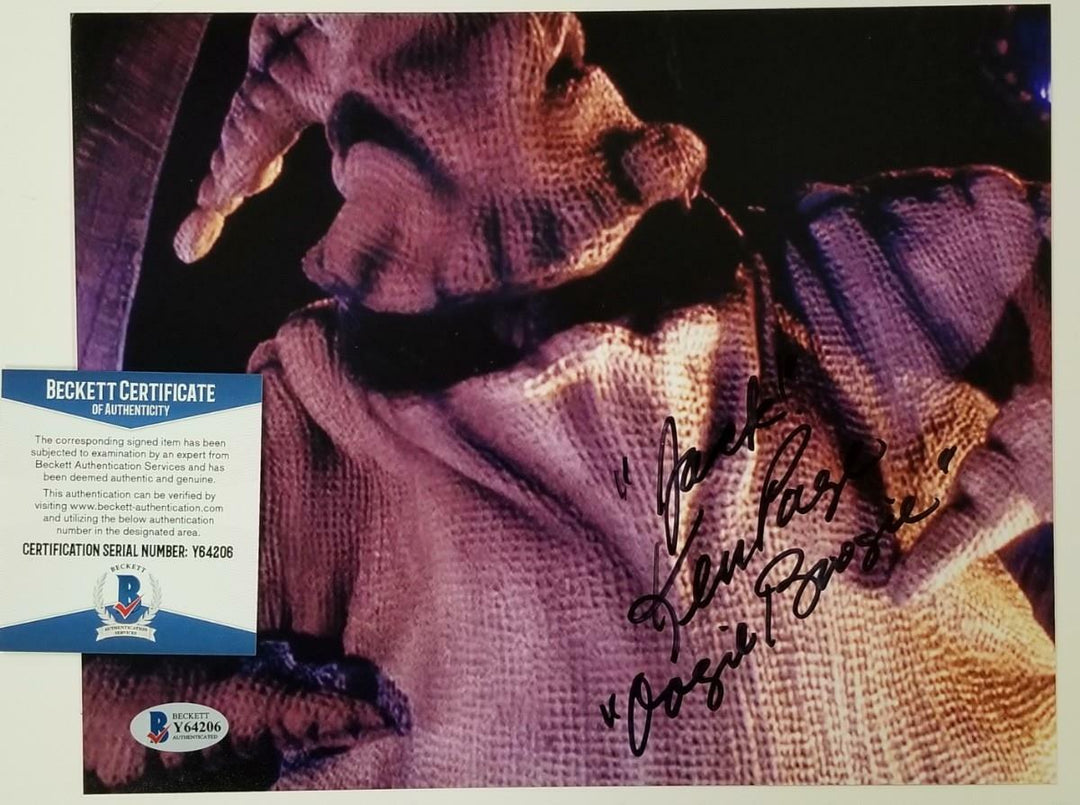 Ken Page signed Nightmare Before Christmas 8x10 Photo JACK! Inscription~ BAS COA