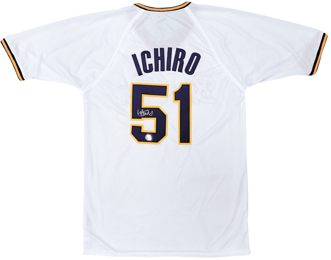 Orix Blue Wave Ichiro Suzuki Autographed Signed White Jersey IS Holo