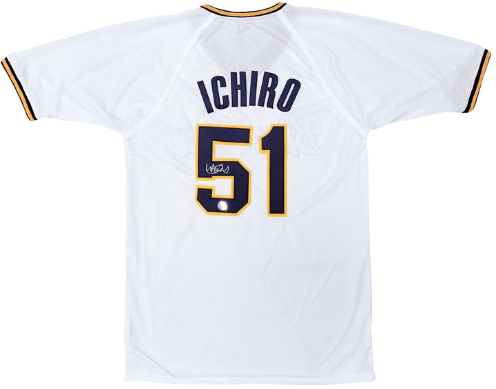 Orix Blue Wave Ichiro Suzuki Autographed Signed White Jersey IS Holo