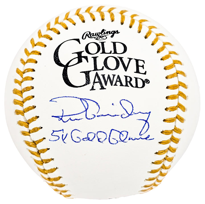 Ron Guidry Auto Official Gold Glove Logo Baseball Yankees 5x Gold Glove Beckett