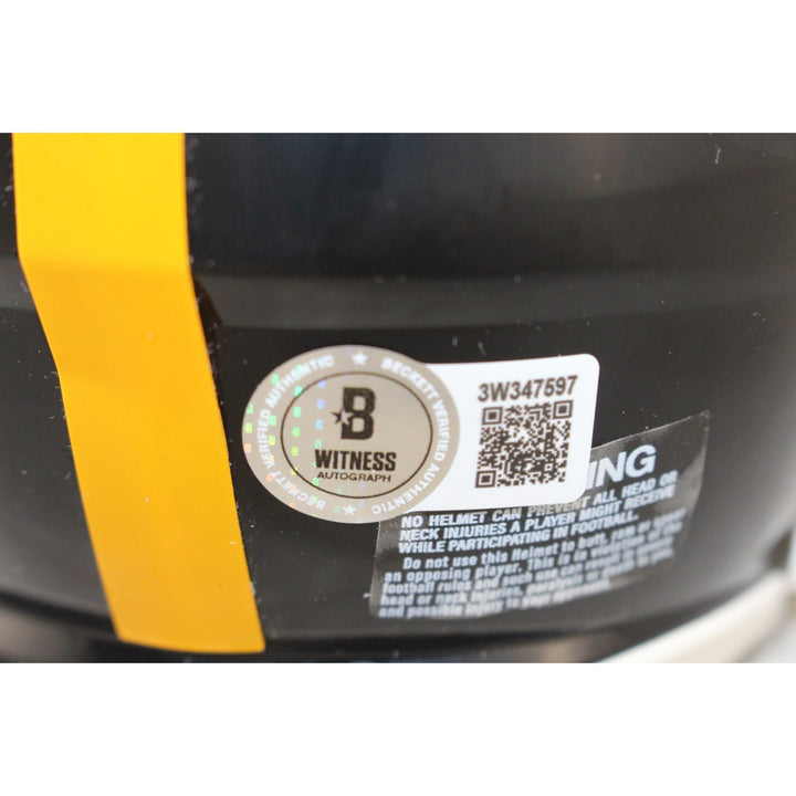 Jack Lambert Autographed Pittsburgh Steelers TB Mini Helmet HOF Beckett 54015