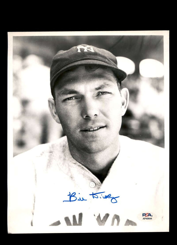 Bill Dickey PSA DNA Autograph 8x10 Photo Signed Yankees