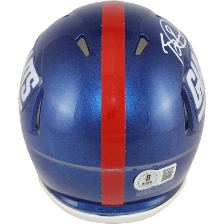 Brian Burns Autographed New York Giants Color Rush Mini Helmet Beckett 53885