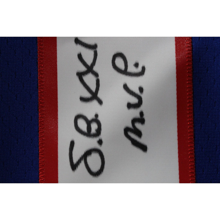 Phil Simms Autographed New York Giants M&N Jersey XL SB MVP Beckett 51166