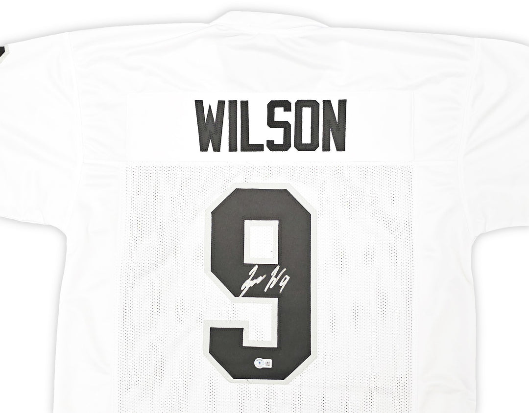 Las Vegas Raiders Tyree Wilson Signed White Jersey Beckett Wit