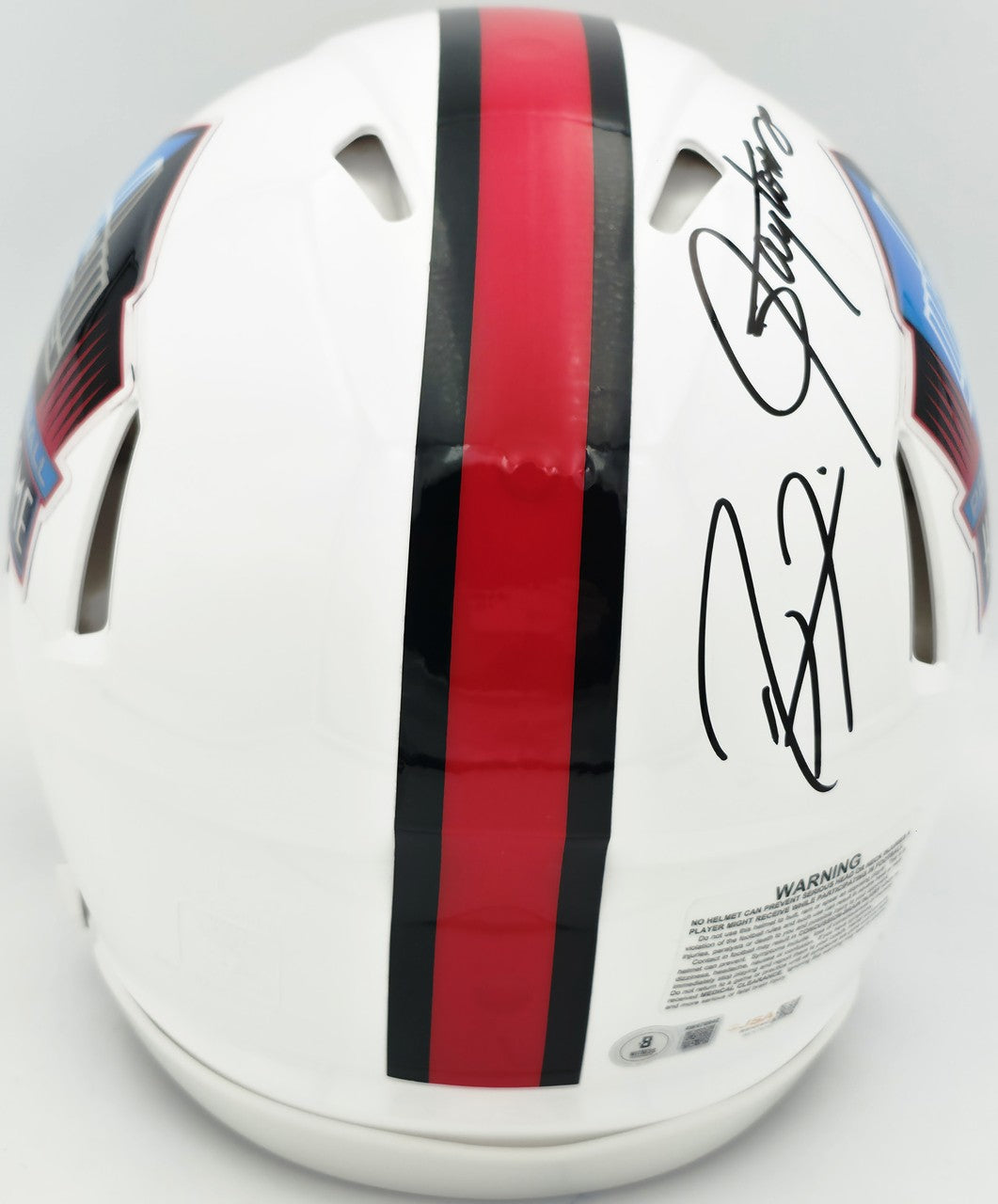 5 HOF Linebackers Signed White Full Size Authentic Helmet Beckett
