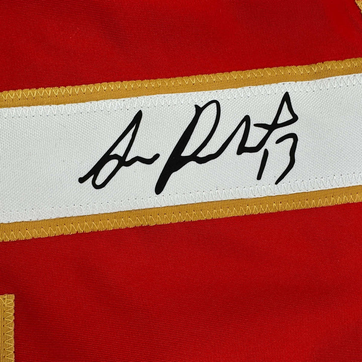 Facsimile Autographed Sam Reinhart Florida Red Reprint Jersey Size Men's XL