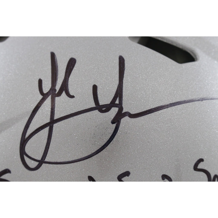 Jack Sawyer Signed Ohio State Buckeyes Authentic Helmet 2 Insc Beckett 49632