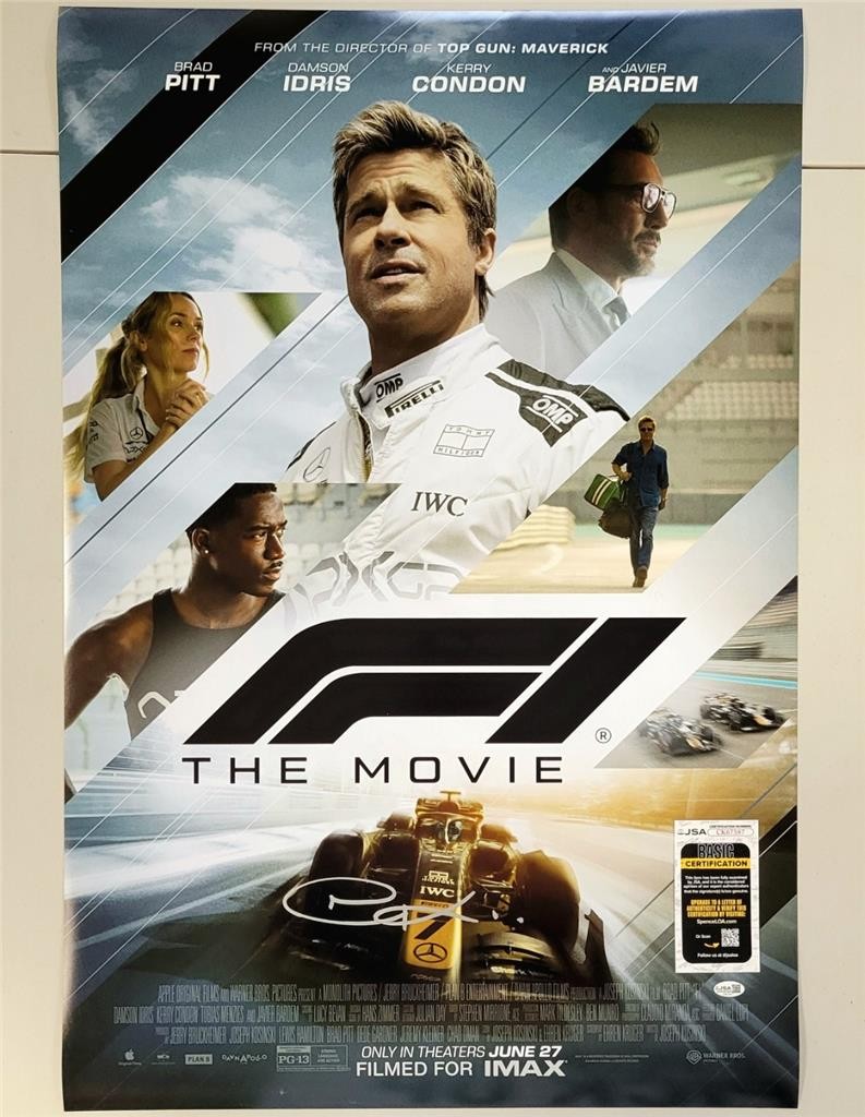 Joseph Kosinski signed F1: The Movie 24x36 Photo Poster autograph (B) ~ JSA