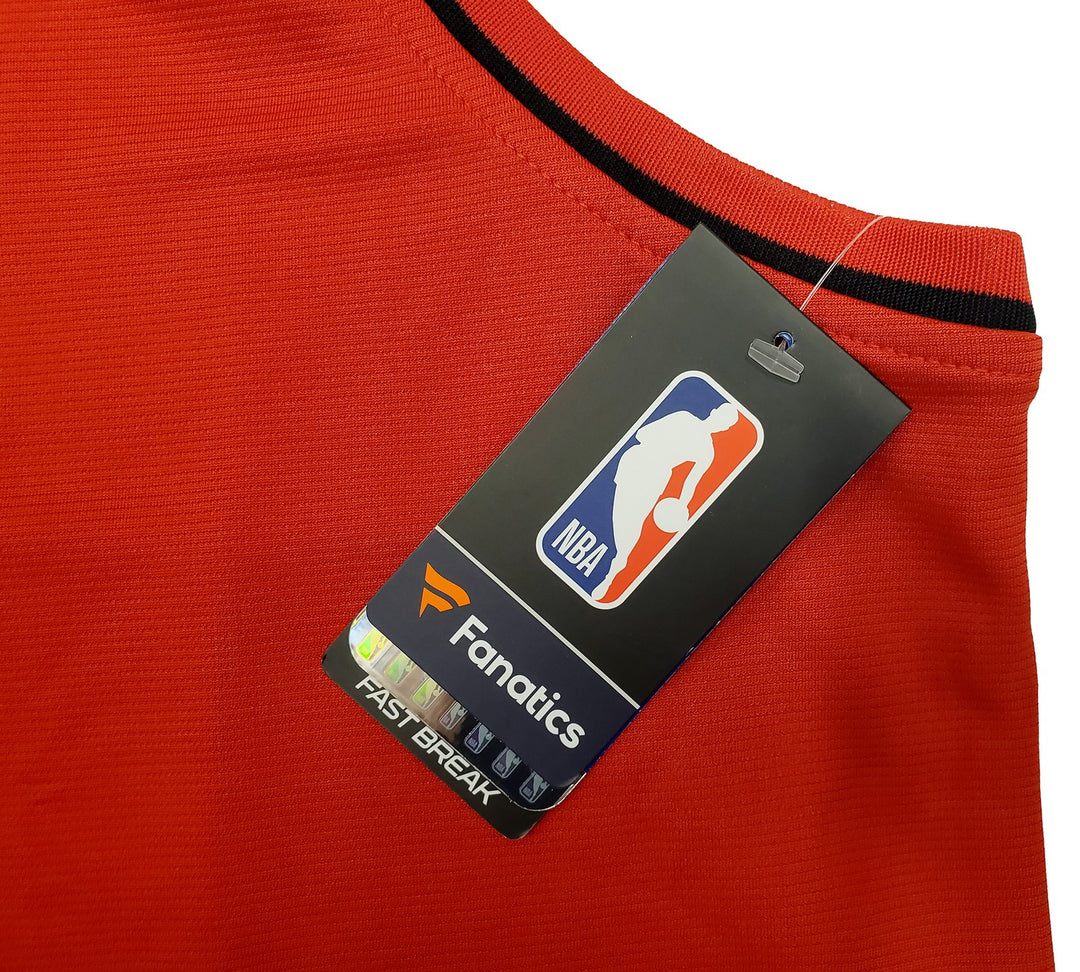 Trail Blazers Damian Lillard Signed Red Fanatics Jersey Size XXL Beckett