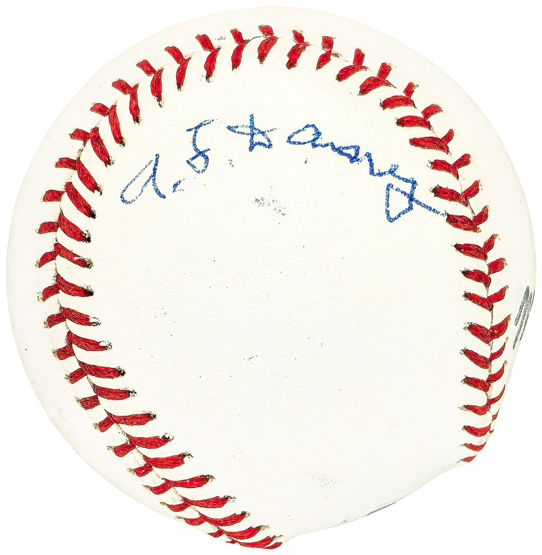 Arthur Art Daney Signed Baseball Philadelphia A's Played In One Game Vintage Sig