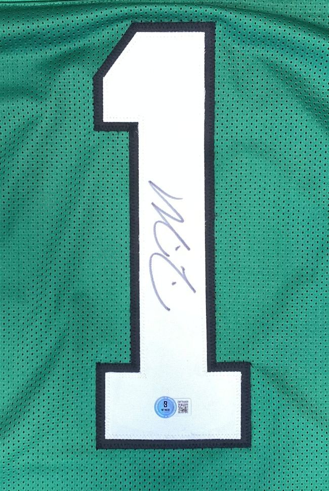 Big Dom DiSandro Philadelphia Signed Kelly Green Football Jersey BAS