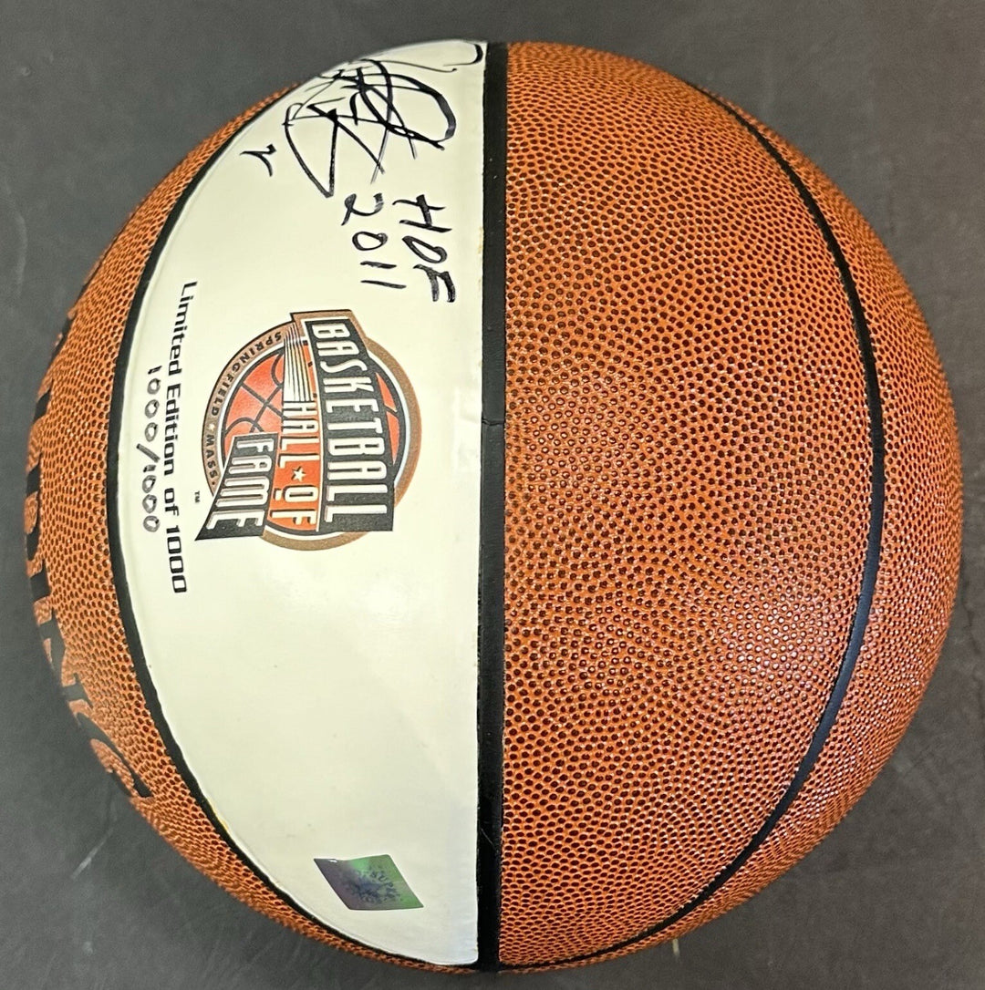 Dennis Rodman Signed Spalding Hall of Fame Basketball HOF 2011 Auto LE Bulls COA