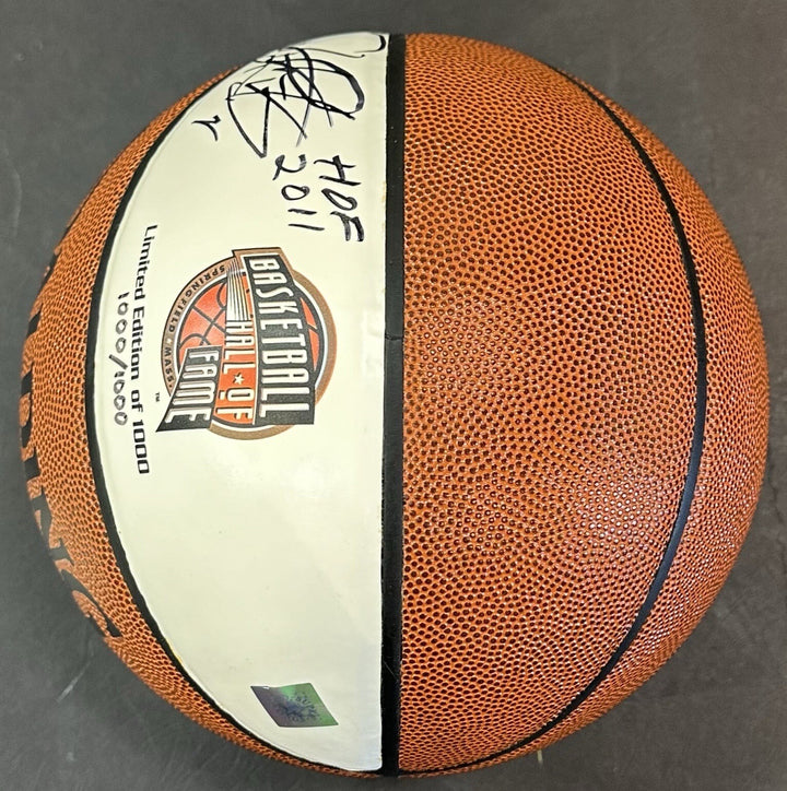 Dennis Rodman Signed Spalding Hall of Fame Basketball HOF 2011 Auto LE Bulls COA