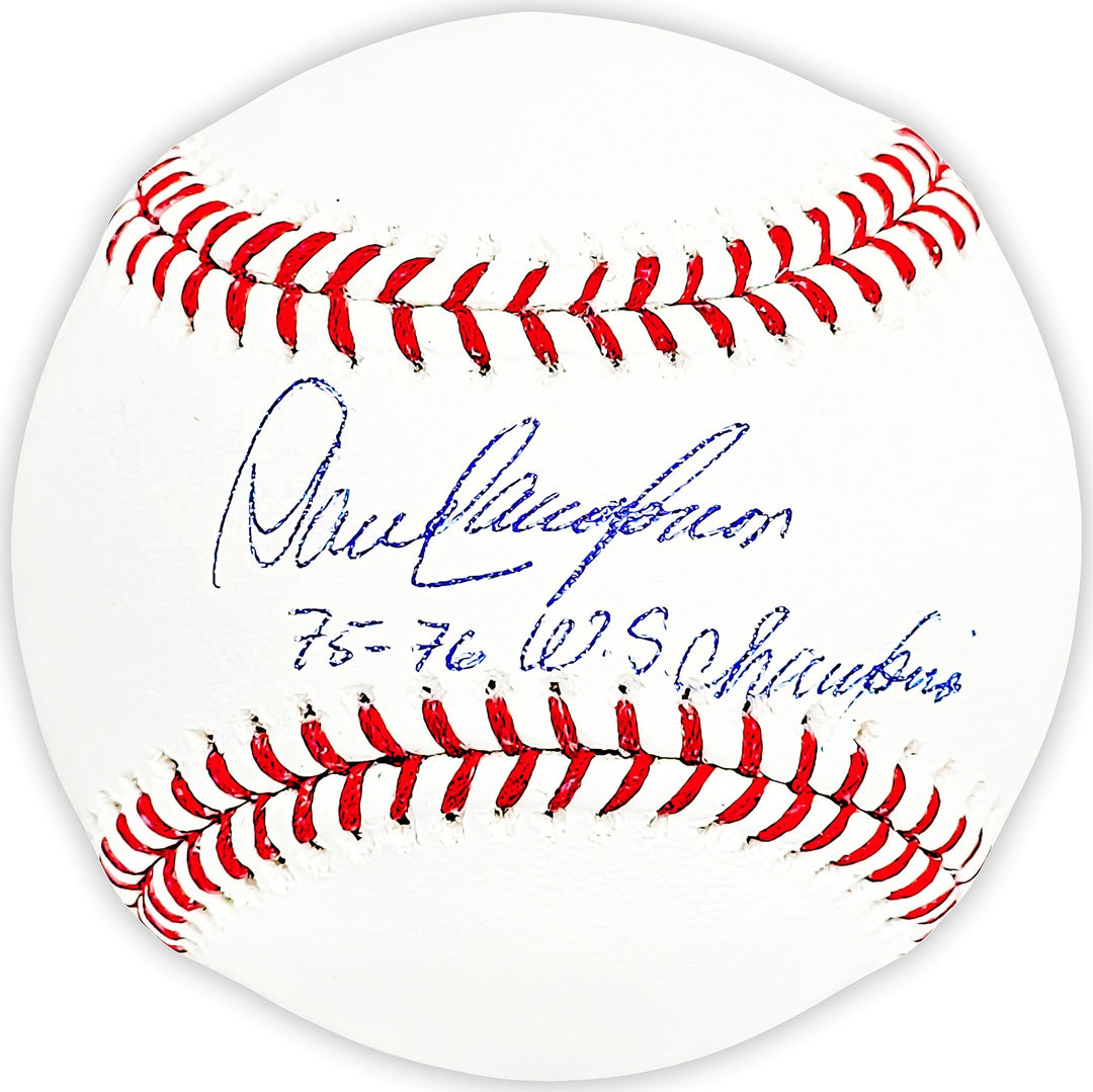 Dave Concepcion Signed MLB Baseball Reds "75-76 WS Champion" Beckett Wit