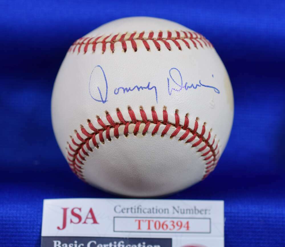 Tommy Davis JSA Coa Autograph National League ONL Signed BasebaLL