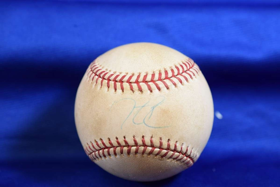 Dustin Peroia Steiner MLB Authentic Game Used 2008 Major League Signed Baseball