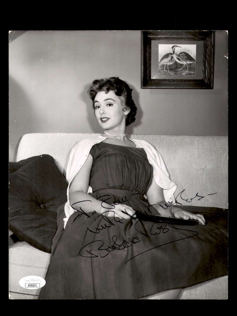 Barbara Rush JSA Coa Signed Vintage 8x10 Photograph Autograph